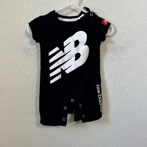 New Balance Black and White One Piece Romper